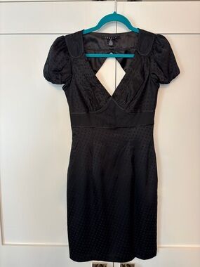 Theory Black silk mini Dress Sz xs